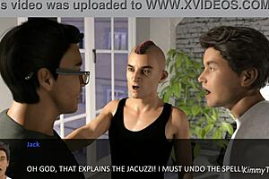 the spell book pt 6 has the slut trying naughty outfits in public, getting groped and cummed on outdoors