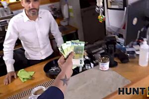 Unbelievable! Hunt4k Babe Pities Divorced Client, Begs BF for Wild Sex in Front of Him!