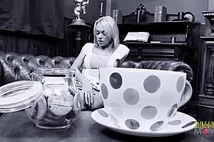 Busty slut fucks bunny guy