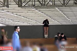 Jeny Smith Flashes Bubble Butt Ass In Public Hidden Spy Cam