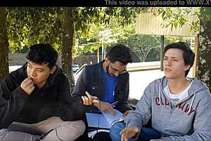 Madera And Gabriel In Asian Japanese Group Sex