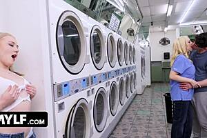 Unbelievable! Blonde Stepmom and Stepdaughter Share Hard Stud in Wild Fuckfest!