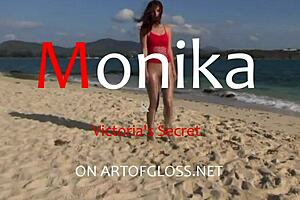 Monika in shiny pantyhose from artofgloss net