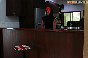 testy yogurt surprise cum eating from naughty guy to rasta girl