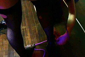 Inked babe Nyx is tied up and tickled topless