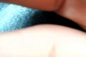 Slender beauty at bus stop public display