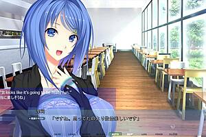 i-i got stuck in the wall and started touchin mahiru's big tits