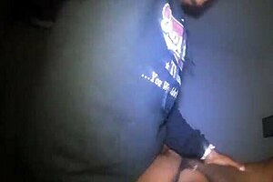 slim ebony babe fucks me with big cock at house party 😍