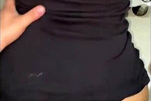 Mom's Friend Teases with Panties