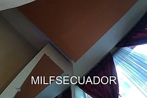 Latina Big Ass Mother-in-Law Caught in See-Through Outfit