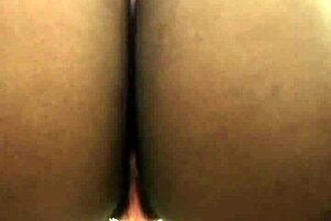 strip tease out her sweats in public bathroom