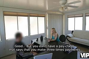 I’m broke, so this cute blonde cutie bangs at the bank for quick cash