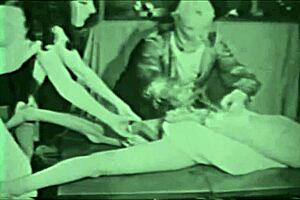 check out this vintage bondage with hairy pussy and beaver