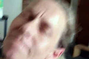 Dirty Milf Spits Cum on Her Tits in Cuckold Scene