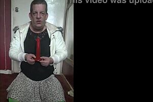 bisexual crossdresser shares intimate toy moments on cam, not shy about ass to mouth.