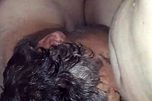 Delicious blowjob in the shower leads to multiple orgasms