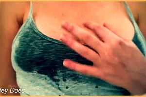Feeling Aroused By Wife's Braless Wet Shirt And Big Tits
