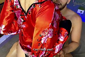 pregnant masseuse ambar prada gives happy ending with doggystyle