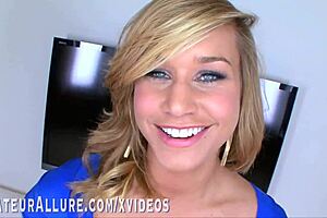 Kennedy Leigh sucks cock, gets fucked doggystyle and cowgirl, swallows two hot loads 😍