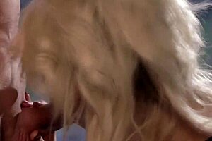 Mature woman gives intense blowjob and handjob to cock