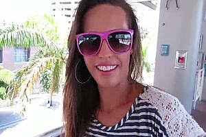 free cute teen gives rough blowjob in pov hardcore sex