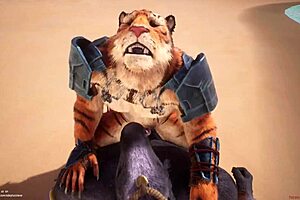 Wildlife gay furrys yiff hard in rough anal action