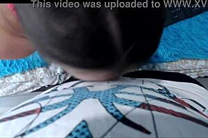 Homemade POV: BBW Slut Sucks Cock And Fucks Shaved Pussy With Dildo