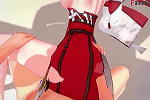 Yae Miko Fucking Hard in Genshin Impact Fantasy