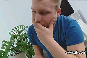 Flat Broke Boyfriend Allows Nasty Friend to Pound Nympho Ex-Girlfriend in Threesome for Cash