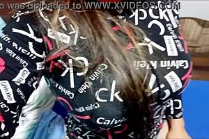 Massive Cock of Stepson Grabbed by Divorcing Stepmom's Dirty Hand for Real Homemade Sex