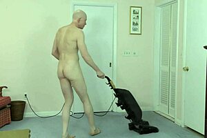 Gay Nudist Strips Down and Cleans House on Beach