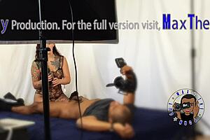 behind the scenes jaelynn handjob with big black cock 😏