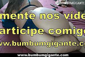 Big ass brazilian cuckold sex with cum!