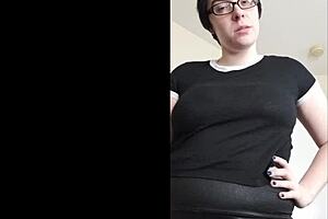 Bitchy femdom teases with strapon while extorting you in pov