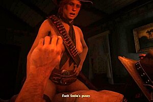 I watch sadie ride john's cock in pov rdr2 scene