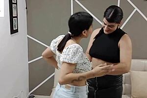 Que Rico! Lesbian Sex with Horny Stepmother Licking Pussy