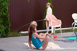 wet & wild summer threesome with rebecca nikson and nicole murkovski