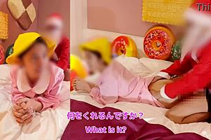 Yo, loving this naughty Christmas creampie with Santa cosplay fun!