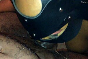 Step sister licks syrup from my throbbing cock