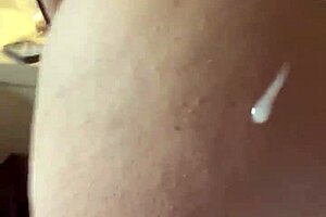 take the condom off and cum on my ass