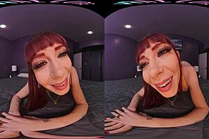 Redhead in fishnets masturbates with toys, voyeur pov years of longing