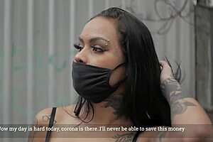 Evelyn, the tattooed prostitute, takes on a big cock in a rough street encounter for just 50 reais.