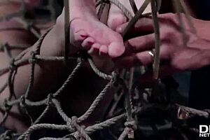 realtor and client team up for double penetration punishment on submissive beauty 😈