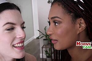 stepdad, let's make your valentine's day special with bent-over doggystyle threesome