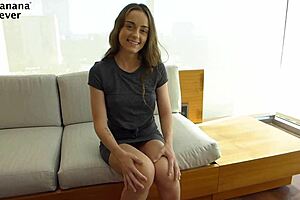 Cutie lily glee gets interviewed and rides hard 😍