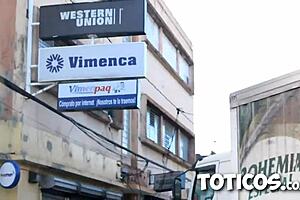 Sexy Dominican Street Girls in Public Action