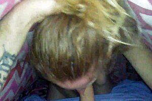 I can’t resist giving that petite blonde an intense blowjob