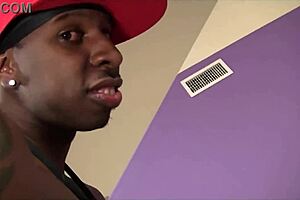 Latina Selena Licks Ass and Cowgirls Black Guy in POV Facial Scene