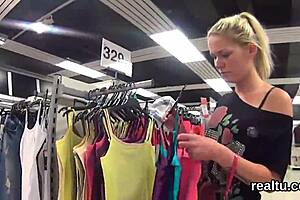 czech teen seduced and nailed in pov at shopping centre