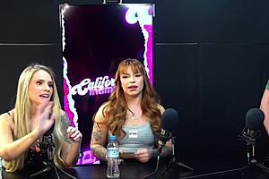 California TV - measuring big butts and chests of hot CaliforniaTV babes